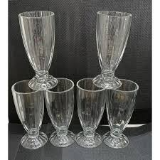 Sundabests 6PCS/Set Glass Cups – High Quality Round Glassware Juice Cup Set for Home and Bar, Durable Drinkware for Water, Juice, Beer, Cocktails, and Everyday Beverages