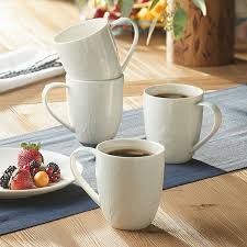6Pcs Ceramic Mugs Set – Simple Classy Everyday Coffee & Tea Mugs, Elegant Durable Drinkware Combo for Home, Kitchen, Office & Hot Chocolate