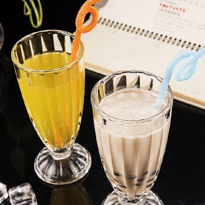 Sundabests 6PCS/Set Glass Cups – High Quality Round Glassware Juice Cup Set for Home and Bar, Durable Drinkware for Water, Juice, Beer, Cocktails, and Everyday Beverages