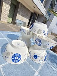 6Pcs Ceramic Bowls Set – Stylish Durable Bowls for Soup, Cereal, Rice, Salads, Snacks, Fruits & Desserts, Convenient Everyday Tableware for Kitchen & Dining Table Use