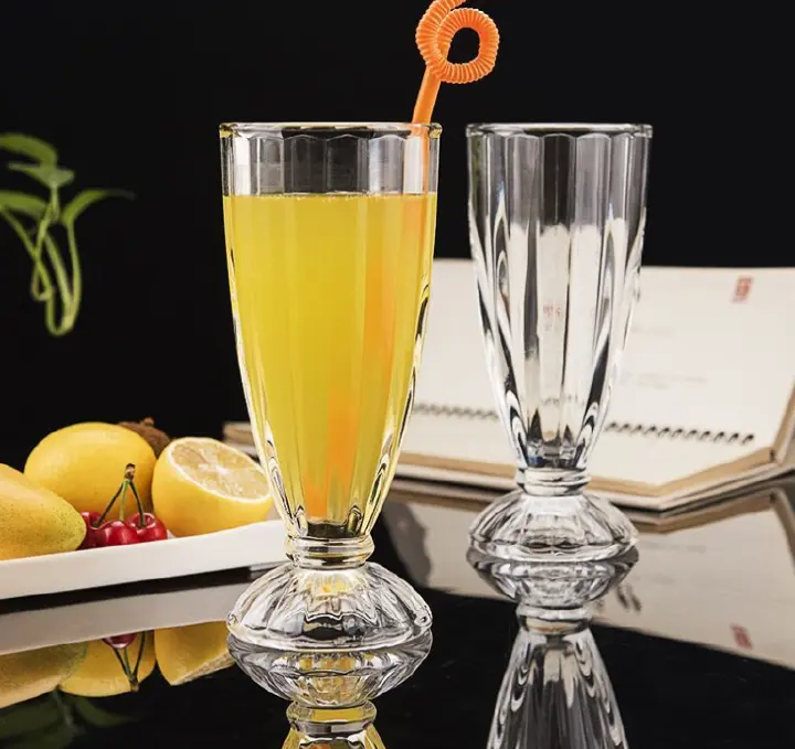 Sundabests 6PCS/Set Glass Cups – High Quality Round Glassware Juice Cup Set for Home and Bar, Durable Drinkware for Water, Juice, Beer, Cocktails, and Everyday Beverages