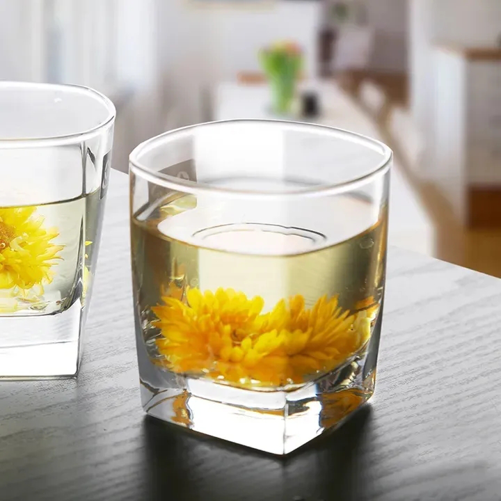 6PCS/Set 255ML Drinking Glass Set – Durable Lead-Free Clear Water Cups, Multipurpose Kitchen Drinkware for Cocktail, Iced Coffee, Beer, Tea, Wine, Whiskey, Everyday Home and Bar Use