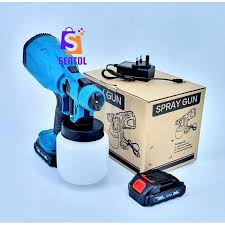 Toolmax Makita Style Cordless Paint Sprayer for Walls, Furniture and DIY, Powerful Battery-Powered HVLP Sprayer for Smooth Even Finishes, Portable Cord-Free Painting Tool for Home and Professional Use