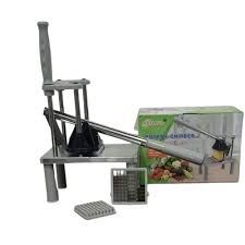 Chips Cutter with Top to Bottom Operation Design, Stable Table Placement Without Suction Feet – Manual Potato Cutting Machine for Restaurants and Kitchens