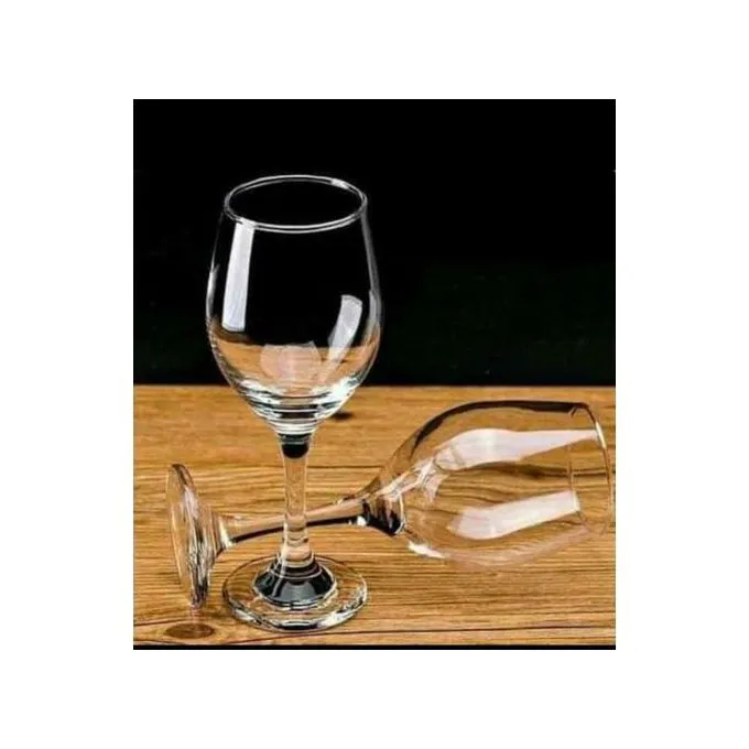 Nice One Wine Glasses 6Pcs Red Wine Glass with Distinctive Modern Shape and Flat Bottom, Luxurious Design for Bar and Kitchen Display