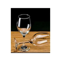 Nice One Wine Glasses 6Pcs Red Wine Glass with Distinctive Modern Shape and Flat Bottom, Luxurious Design for Bar and Kitchen Display
