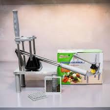 Chips Cutter with Top to Bottom Operation Design, Stable Table Placement Without Suction Feet – Manual Potato Cutting Machine for Restaurants and Kitchens