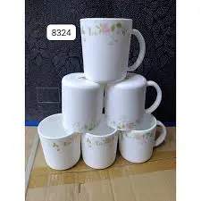 Sundabest 6-Piece Ceramic Mug Set – Quality Guaranteed Coffee and Tea Cups, Elegant Heat-Resistant Mugs for Hot Chocolate, Milk, Tea, and Daily Home or Office Use, Comfortable Grip Design