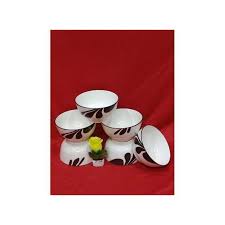 6Pcs White Black Ceramic Bowls Set – Elegant Two-Tone Design for Everyday Use, Dining & Entertaining, Durable Stylish Tableware for Home, Kitchen & Restaurant Use