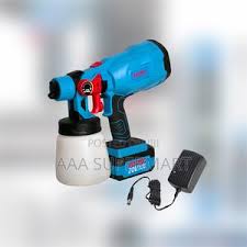 Toolmax Makita Style Cordless Paint Sprayer for Walls, Furniture and DIY, Powerful Battery-Powered HVLP Sprayer for Smooth Even Finishes, Portable Cord-Free Painting Tool for Home and Professional Use
