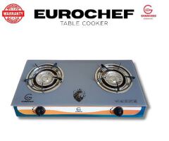 Eurochef Double Burner Tempered Glass Cooktop