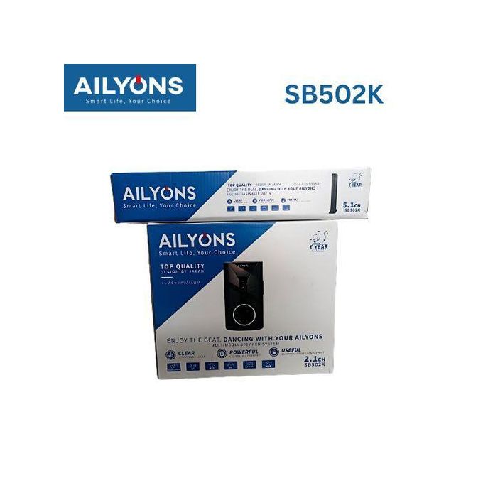 AILYONS 2.1CH, Bluetooth, FM Radio Sound Bar Speaker System + Extension
