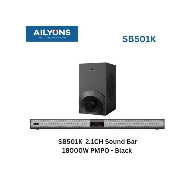 AILYONS SB501K - 2.1CH, Bluetooth, Sound Bar Speaker System Soundbar
