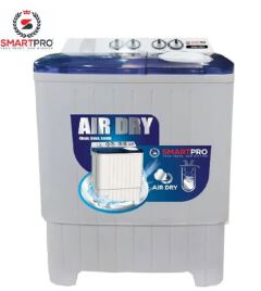 SMARTPRO 8KG Washer and 5KG Spin Twin Tub Washing Machine - White, Semi-Automatic, 1350RPM (1YR WRTY)