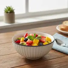 SUNDABESTS 6 Pcs 6 Inch Ceramic Bowls Set Durable Chip-Resistant Soup & Serving Bowls Elegant Minimalist Design Microwave & Dishwasher Safe Kitchen Bowl Set for Home & Restaurant Use