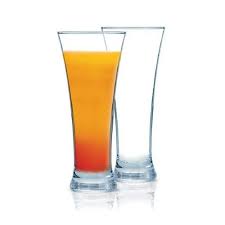 SUNDABESTS Set of 6 Water Juice Cocktail Glasses 330ml Elegant Clear Drinking Glass Cups for Juice Water Cocktails Soft Drinks Home Kitchen Dining Parties Restaurants Everyday Beverage Serving