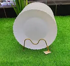 Dinner Plate Set of 6 – Elegant 10 Inch Ceramic Plates – Classic Round Serving Plates – Durable Kitchen Tableware for Home & Restaurant Use, Ideal for Main Meals, Rice, Pasta, Steak, Salad & Everyday