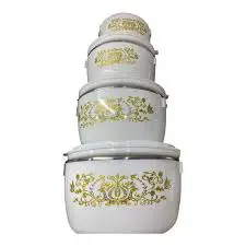 4 Pieces Hotpot Casserole Set Insulated Thermal Food Warmers – Multi Size 1000ml, 2000ml, 4000ml & 6000ml Durable Heat Retention Food Storage Containers for Home, Kitchen, Buffet, Catering & Family Se