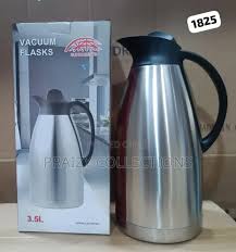 SUNDABESTS 3.0L Metallic Vacuum Flask Unbreakable Stainless Steel Hot & Cold Insulated Thermos Jug Modern Stylish Design Durable Long-Lasting Temperature Retention for Home, Office & Travel