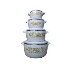 4 Pieces Hotpot Casserole Set Insulated Thermal Food Warmers – Multi Size 1000ml, 2000ml, 4000ml & 6000ml Durable Heat Retention Food Storage Containers for Home, Kitchen, Buffet, Catering & Family Se