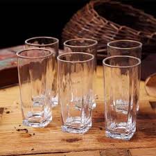 6 Pcs Sundabest Long Drinking Glasses Set Large Capacity Tall Water Glasses Durable Clear Tumblers Elegant Juice & Cocktail Glassware for Home Restaurant & Everyday Beverage Serving