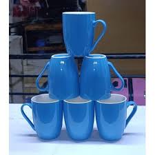 SUNDABESTS Elegant Tea Cups Set of 6 – Premium Black Ceramic Tea and Coffee Cups for Home, Office, Kitchen, Dining, Guests, Modern Table Serving, and Stylish Everyday Beverage Enjoyment