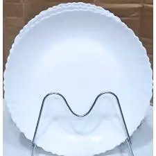 Dinner Plate Set of 6 – Elegant 10 Inch Ceramic Plates – Classic Round Serving Plates – Durable Kitchen Tableware for Home & Restaurant Use, Ideal for Main Meals, Rice, Pasta, Steak, Salad & Everyday