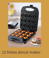 Sokany SK-821 Donut Maker 12 Slots Electric Non Stick Mini Donut Baking Machine Fast Heating Plates Indicator Lights Compact Kitchen Appliance for Home Café and Small Business Use Fresh Homemade Donut