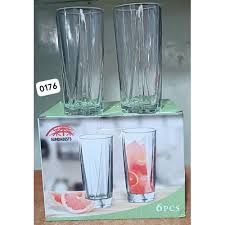 6 Pcs Sundabest Long Drinking Glasses Set Large Capacity Tall Water Glasses Durable Clear Tumblers Elegant Juice & Cocktail Glassware for Home Restaurant & Everyday Beverage Serving
