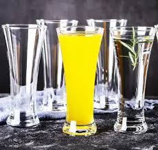 SUNDABESTS Set of 6 Water Juice Cocktail Glasses 330ml Elegant Clear Drinking Glass Cups for Juice Water Cocktails Soft Drinks Home Kitchen Dining Parties Restaurants Everyday Beverage Serving