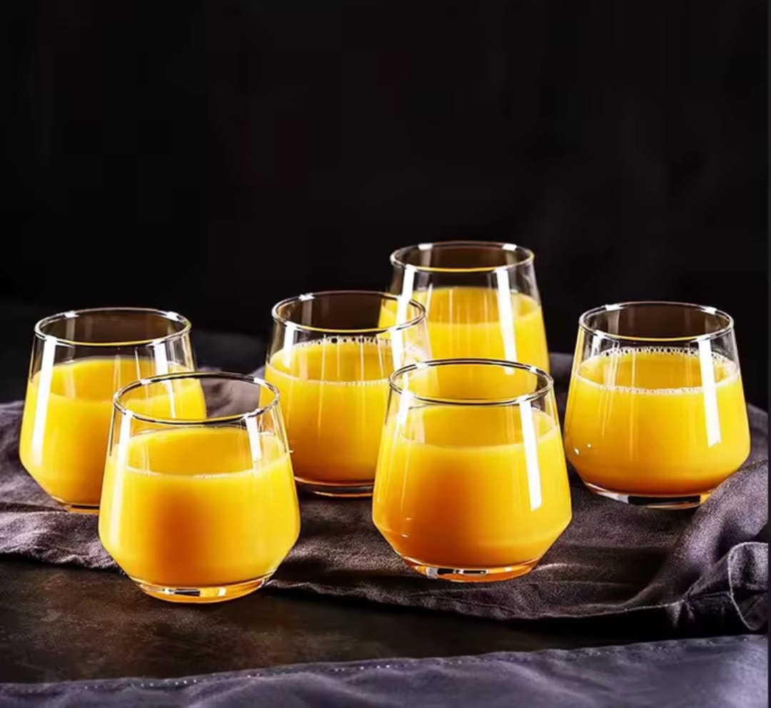 Set of 6pcs Moonlight Deli Glasses 370ml Capacity Perfect size for water, juice, soda & more.
Set of 6pcs