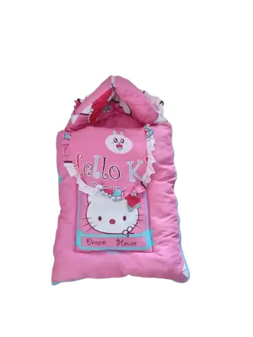 3-in-1 multifunctional baby sleeping bag, carry nest, and portable bedding mattress.Typically constructed from a breathable cotton blend with a plush microfiber or polyester cushioned filliing