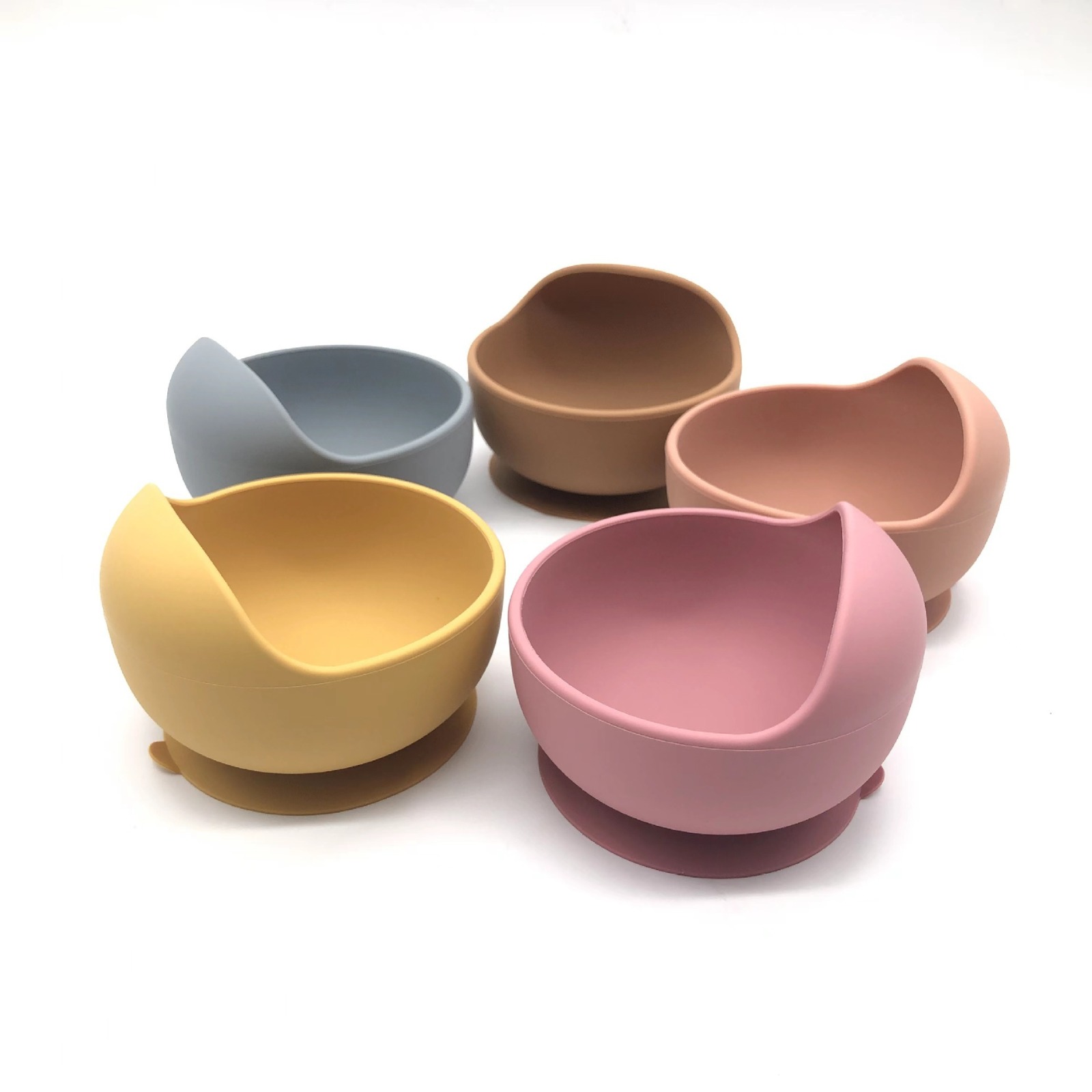 Silicone Suction Bowl Anti slip Anti Fall Design Infant Food Bowl Kids Feeding Tableware Daily Baby Supplies Heat Resistant: Suitable for warm and cold foods