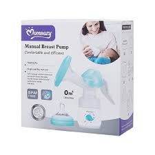 Momeasy Manual Comfort Breast Pump | BPA-Free Ergocare Design Momeasy Manual Breast Pump, a hand-operated, BPA-free