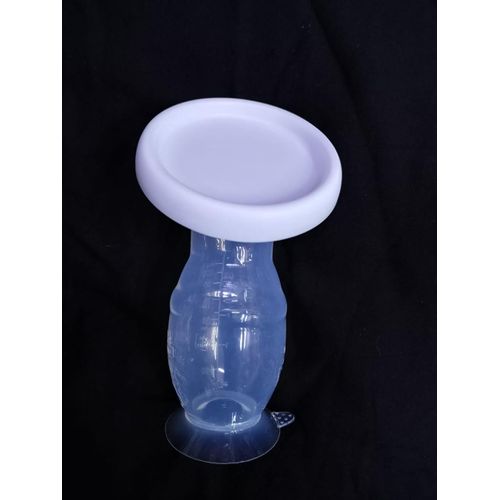 Silicone Breast Milk Saver & Manual Pump, which is a single-piece silicone device designed to catch leaking milk or provide gentle manual suction while breastfeeding.