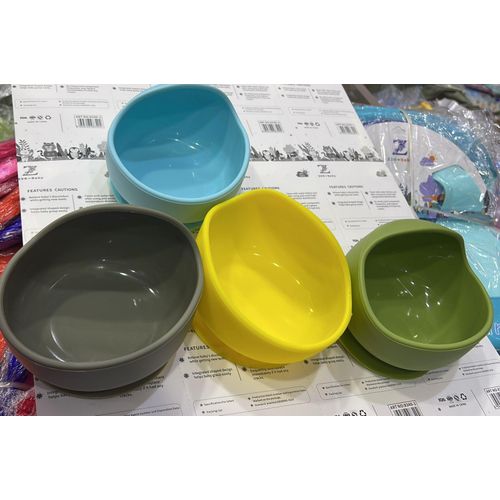 Silicone Suction Bowl Anti slip Anti Fall Design Infant Food Bowl Kids Feeding Tableware Daily Baby Supplies Heat Resistant: Suitable for warm and cold foods