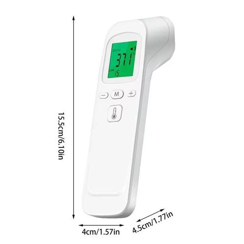 Quality Digital Infrared Fever Thermometer Household Digital Baby Adult Non-contact Laser Body Temperature Ear used for household and medical screening for kids and adults Uses  a battery.