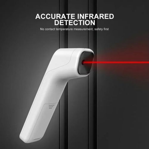 Quality Digital Infrared Fever Thermometer Household Digital Baby Adult Non-contact Laser Body Temperature Ear used for household and medical screening for kids and adults Uses  a battery.