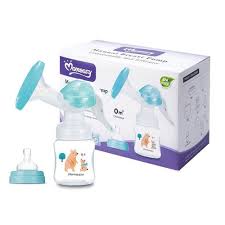 Momeasy Manual Comfort Breast Pump | BPA-Free Ergocare Design Momeasy Manual Breast Pump, a hand-operated, BPA-free