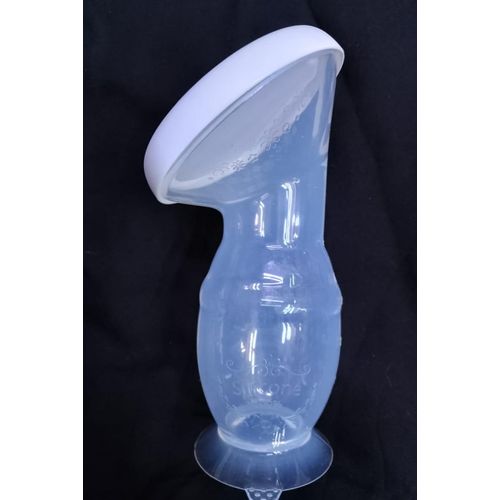 Silicone Breast Milk Saver & Manual Pump, which is a single-piece silicone device designed to catch leaking milk or provide gentle manual suction while breastfeeding.