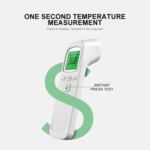 Quality Digital Infrared Fever Thermometer Household Digital Baby Adult Non-contact Laser Body Temperature Ear used for household and medical screening for kids and adults Uses  a battery.