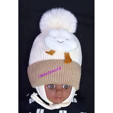 Elastic Crochet Bonnet Hat with Pompoms Winter Warm Hat Scarves Kids and Scarf for Girl Boy Skiing Traveling Snow Play Essential