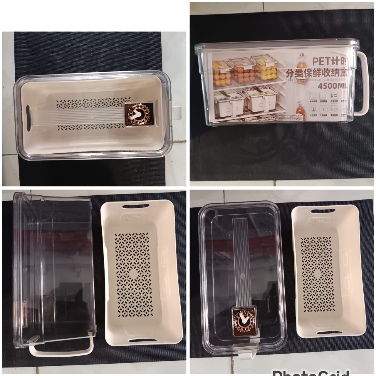 2 in 1 acrylic fridge container 4.5 Ltrs
✅With a timed storage and temp tolerance range
Acrylic fridge organizers designed to store and organize food items within a refrigerator.
