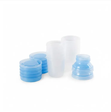 Momeasy 6-Pack Breast Milk Storage Cups – 180ml/6oz, BPA-Free, Leak-Proof, 3-in-1: Warm, Store & Sterilize, Compatible with Most Pumps
