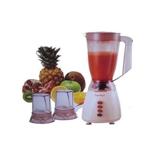 Signature 3 in 1 Blender 1.5L with Grinder & Chopper, Multi-Function Kitchen Blender, 3 Speed Control, Stainless Steel Blades, Unbreakable Jar, Affordable Blender Kenya