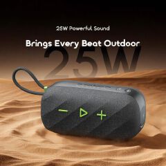 Oraimo SpaceBox Active 25W Bluetooth Speaker Wireless Portable FM Radio IP55 Waterproof Deep Bass Stereo Sound 14H Playtime USB-C Outdoor Party Speaker Kenya