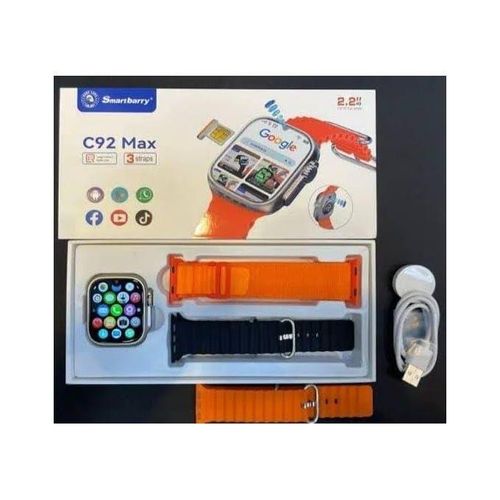 SmartBerry C92 Max Smart Watch 4G Network Android, SIM Card Slot, 4GB RAM 64GB ROM, WiFi Bluetooth Calling Watch, App Store Fitness Smartwatch HD Display