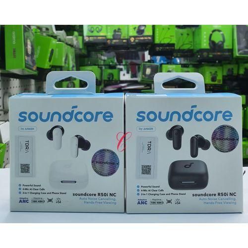 Soundcore R50i NC Wireless Earbuds, Active Noise Cancelling Bluetooth Earphones, Deep Bass TWS Earbuds, AI Clear Calls, Long Battery Life, Fast Charging Earbuds