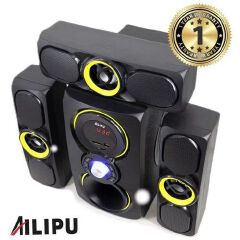 AILIPU KL-6310 3.1 Channel Multimedia Speaker System Bluetooth Subwoofer Home Theater USB FM Remote Powerful Bass Sound System For TV, PC & Home Entertainment