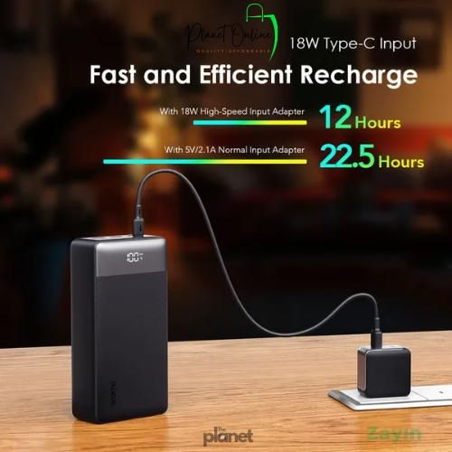 Oraimo PowerNova Q31 30000mAh Fast Charging Power Bank, USB-C PD & QC3.0 Portable Charger, Triple Output, Digital Display, High Capacity Backup Battery for Smartphones Kenya